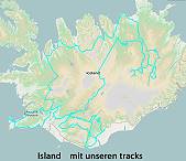Island 2015: Aufzeichnung aller GPS-Tracks ...