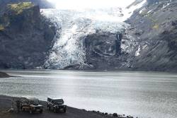 Gigjkull und Lagune im Jahr 2009