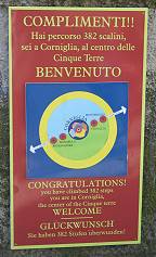 Glckwunsch fr geschaffte 382 Stufen 