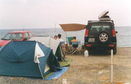 Erstes italienisches Camp direkt am Meer ...