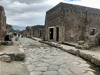 Auf den Straen von Pompeji ...