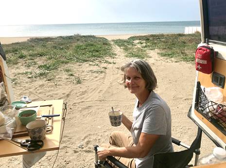 Kaffeepause am Meer ...