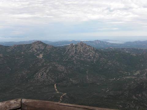 Blick vom Gipfel ...