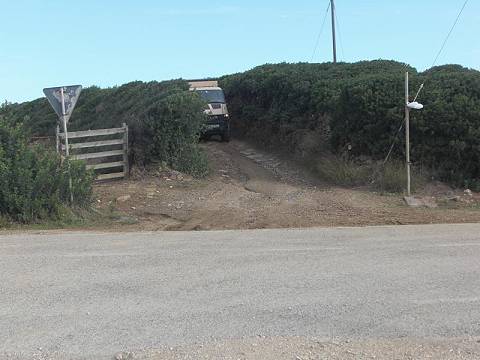 Feldweg als Abwechslung ...