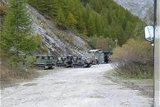 Gebirgsjger-Fuhrpark: Tagsber nur ein paar Hgglunds zu sehen