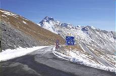 Passhhe, Monte Viso exakt aus dem Westen gesehen