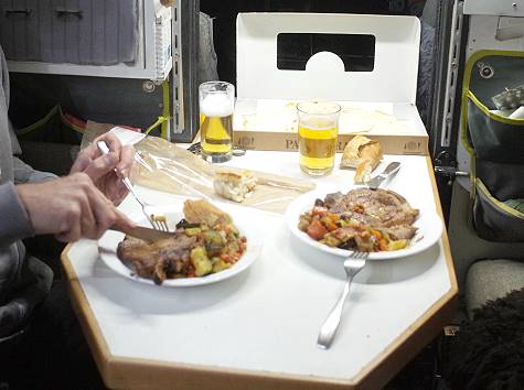 ... und volle Teller ...