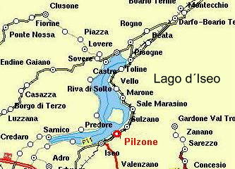 Durch Serpentinen Richtung Iseo ...