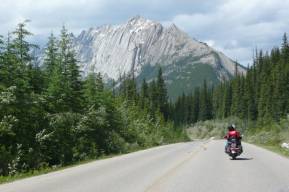 Rckfahrt vom Maligne Lake ...