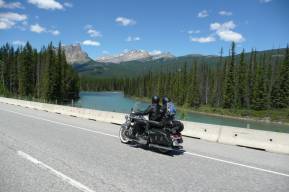 Zwischen Banff und Lake Louis ...