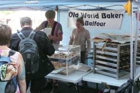 Feine Blaubeerkuchen vom Markt in Nelson ...