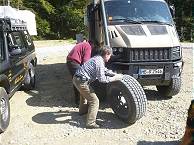 Boxenstopp im Renntempo ...