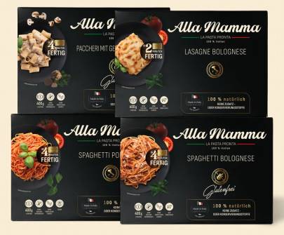 Jede Menge Pasta: Alla Mamma Produktbeispiele (Bild: Alla Mamma)