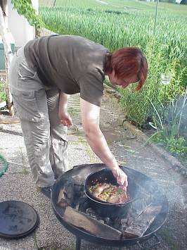 Die Versuchskche in vollem Betrieb!