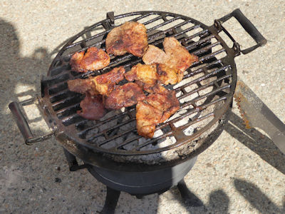 Kleiner Grill kann auch gl�cklich machen ...