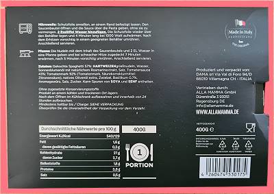 Packungsrückseite Packungsrückseite