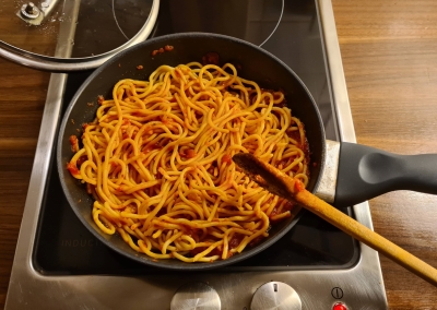 Sieht schon in der Pfanne gut aus Sieht schon in der Pfanne gut aus