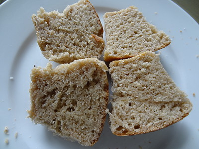 Innen schön feinporig ... Innen schön feinporig ...