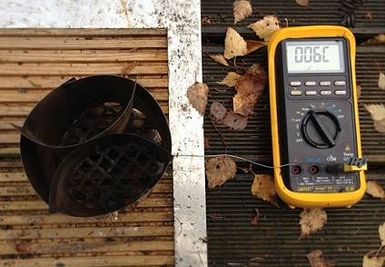Folienhobo ohne Untergestell, Temp. bei Zndung (Start der Messung)