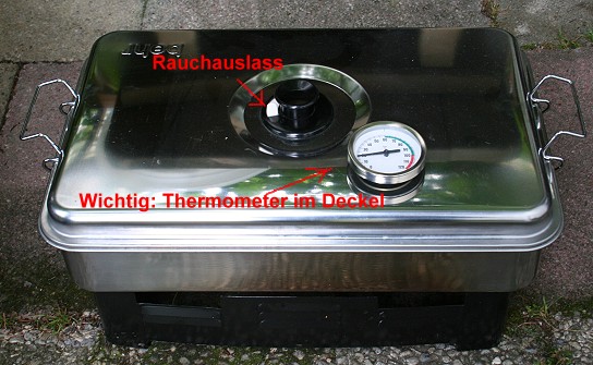 Rucherofen aus Edelstahl