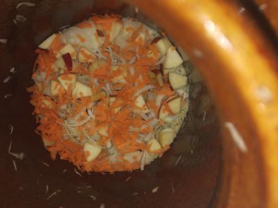 ... Zwiebel, Apfel und Karotte nicht vergessen ... ... Zwiebel, Apfel und Karotte nicht vergessen ...