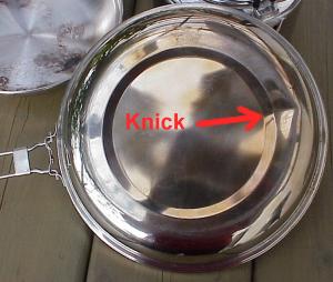 Ein lauter Knall, und schon ist der Knick in der Pfanne ...