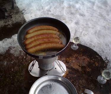 ... und eine kleine Pfanne dabei ... und eine kleine Pfanne dabei