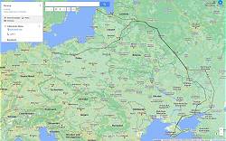 Reiseroute Russland 2023