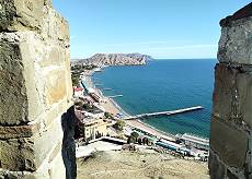 Blick von der Genueser Festung ...