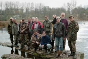 Abschiedsfoto: Das Team "Lettland 2002" ...