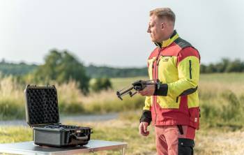 Alex beim Drohneneinsatz