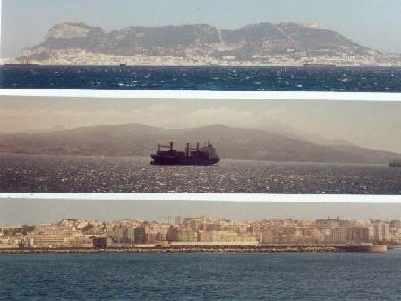 Durch die Strae von Gibraltar ...