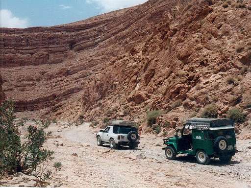 Einfahrt in die Todra-Schlucht ...