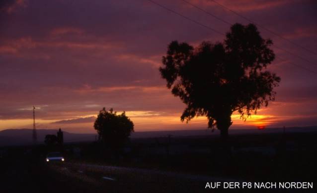 Auf der kstenfernen Hauptstrae zurck ...