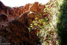 Spuren des Wassers im Berg ...