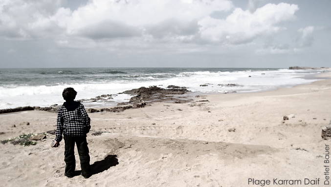 Blick auf den brandenden Atlantik ...