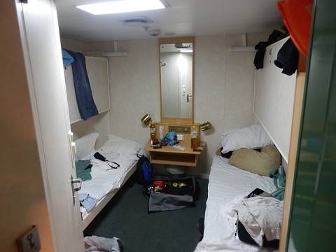 Luxuskabine auf dem Luxusdampfer ...