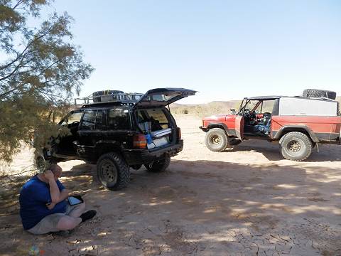 Navigations-Stop im Dra-Tal ...