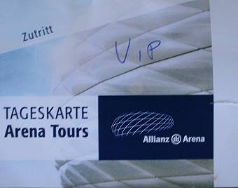 Auf Wochen ausgebucht: Die Arena VIP-Tour ...