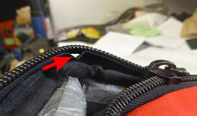 Das ist der Anfang vom Untergang eines Reiverschlusses ...