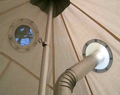 Die Flansche von der Innenseite