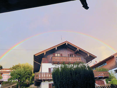 Wetter geschafft - Regenbogen leuchtet!