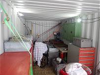 Der Container fllt sich ...