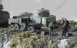 Noch einmal: Diorama mit Kasematte und Fahrzeug ...