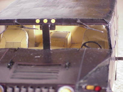 Von der Motorhaube ....