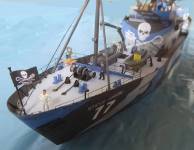 Die STEVE IRWIN unterwegs ...