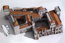 Auch andere knnen Modelle bauen: Modell im Papstpalast