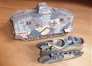 Größenvergleich mit deutschem A7V Größenvergleich mit deutschem A7V