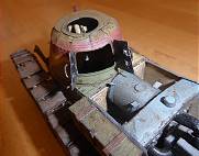 Blick auf Turm ohne Kuppel- und Belftungsabdeckung 