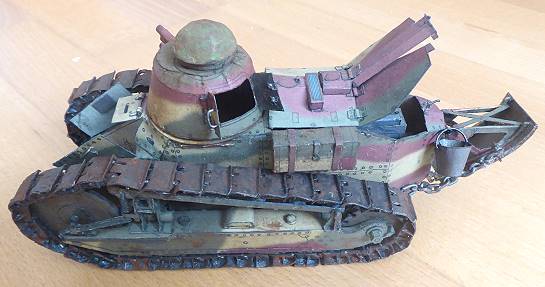 Endlich fertig: GPM-Modell "Renault R17" mit Girod-Turm